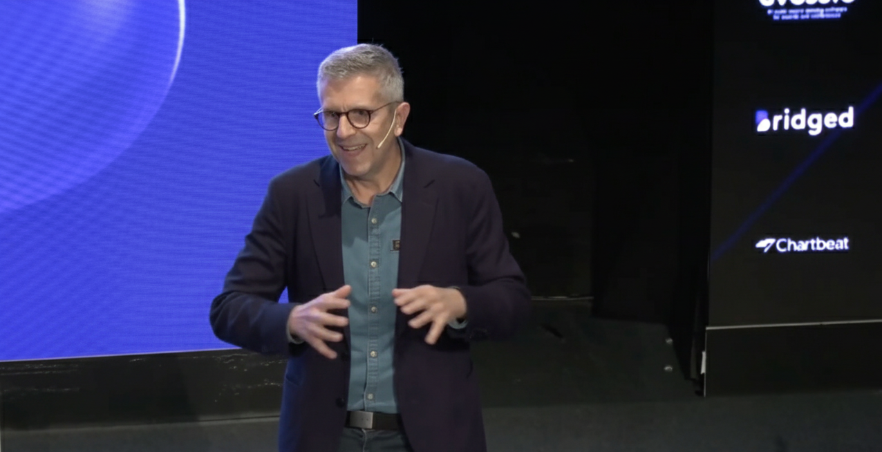 Alessandro De Zanche speaking at industry conference